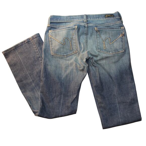 Citizens of Humanity Kelly Bootcut Jeans Low Rise Stretch Blue USA Made Size 27 - Picture 3 of 9